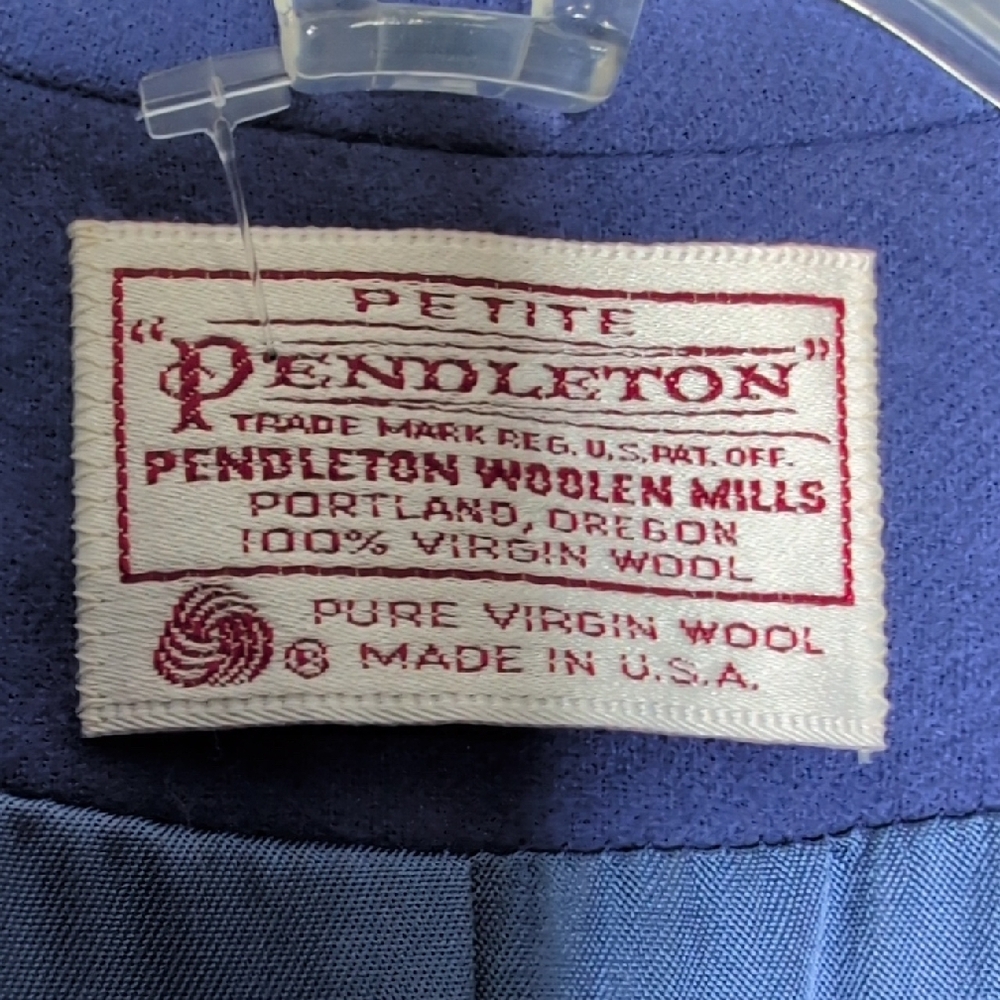 Pendleton Virgin Wool Boxy One-Button Blazer Clas… - image 3